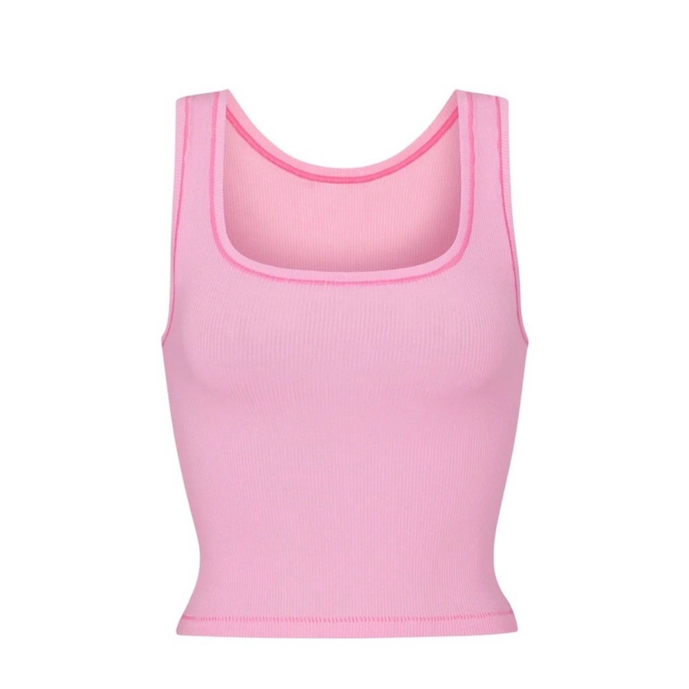 SKIMS Bubblegum Cotton Rib Tank